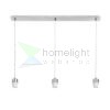 MORE 80 mennyezeti függőlámpa alap  króm 230V LED E27 3x15W