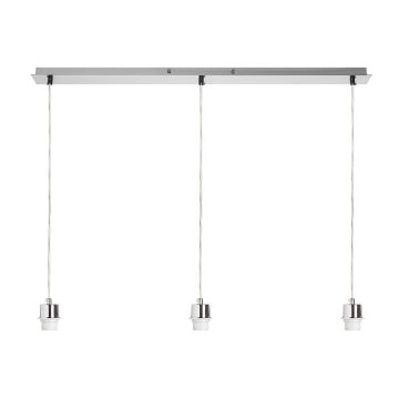 Kép MORE 80 mennyezeti függőlámpa alap  matt nikkel 230V LED E27 3x15W
