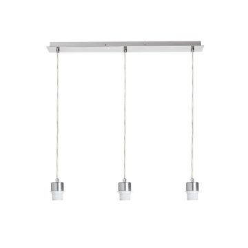 Kép MORE 60 mennyezeti függőlámpa alap  matt nikkel 230V LED E27 3x15W