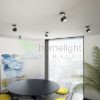 PIXIE dönthető lámpa fekete króm 230V LED GX53 7W