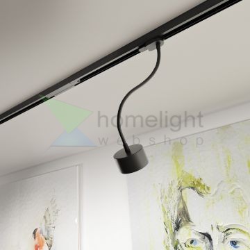PIXIE libanyak háromfázisú áramkörös sínre fekete  230V LED GX53 7W