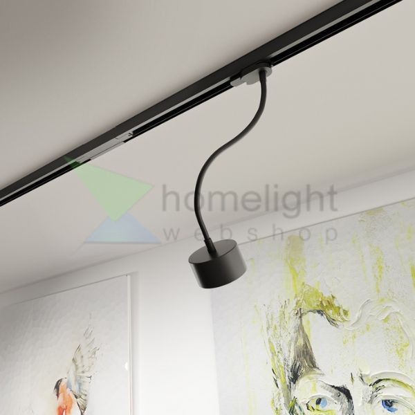PIXIE libanyak háromfázisú áramkörös sínre fekete  230V LED GX53 7W