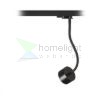 PIXIE libanyak háromfázisú áramkörös sínre fekete  230V LED GX53 7W