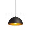 Kép CARISSIMA 40 függő lámpa matt fekete/aranysárga  230V LED E27 15W