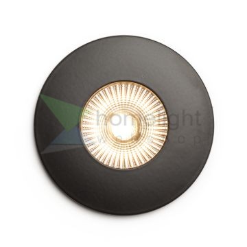 WATERBOY R  matt fekete  230V LED 10W 40° IP65  3000K