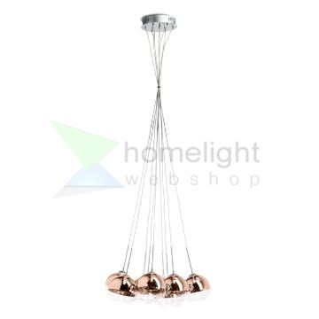 ASTRAL függő lámpa réz üveg/tiszta üveg 230V/12V G4 10x20W