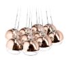 Kép ASTRAL függő lámpa réz üveg/tiszta üveg 230V/12V G4 10x20W