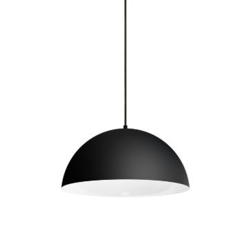 Kép MONROE 40 függő lámpa matt fekete/fehér  230V LED E27 30W