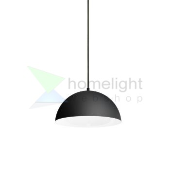 MONROE 30 függő lámpa matt fekete/fehér  230V LED E27 11W
