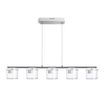 Kép ESTRA V függő lámpa fehér tiszta üveg 230V LED 5x5W 3000K