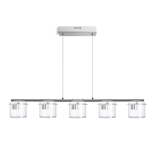 Kép ESTRA V függő lámpa fehér tiszta üveg 230V LED 5x5W 3000K