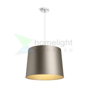 ASPRO 40/30 lámpabúra  Monaco galamb szürke/ezüst PVC  max. 23W