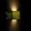 LOPE W 25/14 fali lámpa  Chintz lime/fehér PVC 230V LED E27 15W