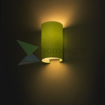 RON W 15/25 fali lámpa  Chintz lime/fehér PVC 230V LED E27 15W