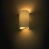 Kép RON W 15/25 fali lámpa  Chintz világosszürke/fehér PVC 230V LED E27 15W