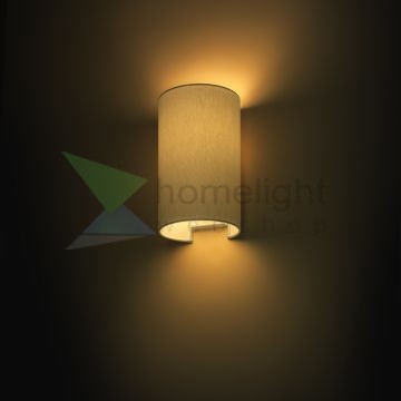 RON W 15/25 fali lámpa  Chintz világosszürke/fehér PVC 230V LED E27 15W