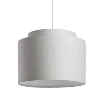 Kép DOUBLE 40/30 lámpabúra  Chintz világosszürke/fehér PVC  max. 23W