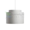 DOUBLE 40/30 lámpabúra  Chintz világosszürke/fehér PVC  max. 23W
