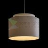 DOUBLE 40/30 lámpabúra  Chintz világosszürke/fehér PVC  max. 23W