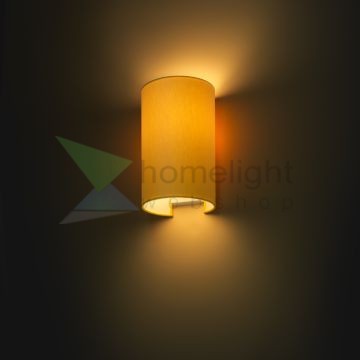 RON W 15/25 fali lámpa  Chintz sárgabarack/fehér PVC 230V LED E27 15W