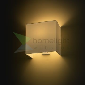 LOPE W 25/14 fali lámpa  Polycotton fehér/fehér PVC 230V LED E27 15W