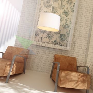 ASPRO 55/30 lámpabúra  Polycotton fehér/fehér PVC  max. 23W