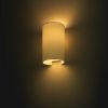 Kép RON W 15/25 fali lámpa  Polycotton fehér/fehér PVC 230V LED E27 15W