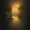 RON W 15/25 fali lámpa  Polycotton fehér/fehér PVC 230V LED E27 15W