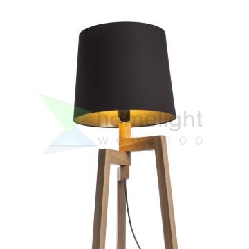 CONNY 35/30 állólámpa búra  Polycotton fekete/arany fólia  max. 23W