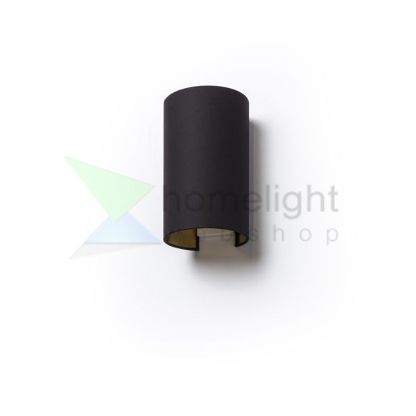 RON W 15/25 fali lámpa  Polycotton fekete/arany fólia 230V LED E27 15W