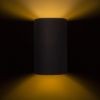 Kép RON W 15/25 fali lámpa  Polycotton fekete/arany fólia 230V LED E27 15W