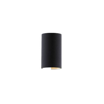 Kép RON W 15/25 fali lámpa  Polycotton fekete/réz fólia 230V LED E27 15W