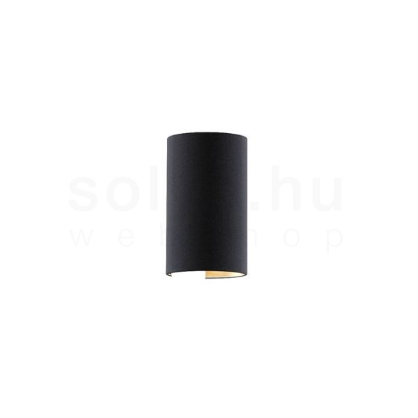 Kép RON W 15/25 fali lámpa  Polycotton fekete/réz fólia 230V LED E27 15W