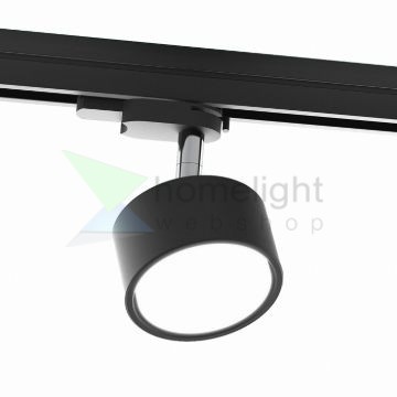 PIXIE háromfázisú áramkörös sínre fekete króm 230V LED GX53 7W