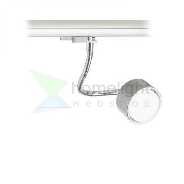 PIXIE libanyak háromfázisú áramkörös sínre ezüstszürke króm 230V LED GX53 7W