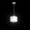 Kép LUCIA 15x15 függő lámpa  szatén üveg/króm 230V LED G9 5W