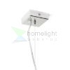 LUCIA 15x15 függő lámpa  szatén üveg/króm 230V LED G9 5W