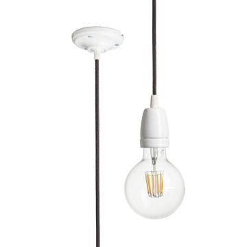 Kép FABIO függesztő készlet fekete porcelán 230V LED E27 15W