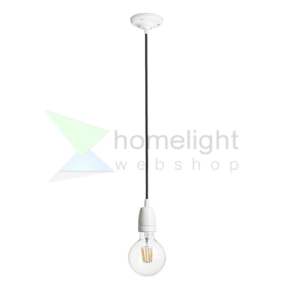 FABIO függesztő készlet fekete porcelán 230V LED E27 15W