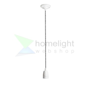 FABIO függesztő készlet fekete/fehér porcelán 230V LED E27 15W