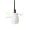 FABIO függesztő készlet fekete/fehér porcelán 230V LED E27 15W