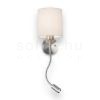Kép VERSA fali lámpabúra fehér matt nikkel 230V LED E27 LED 15+3W 40°  3000K