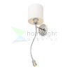 VERSA fali lámpabúra fehér matt nikkel 230V LED E27 LED 15+3W 40°  3000K