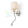 VERSA fali lámpabúra fehér matt nikkel 230V LED E27 LED 15+3W 40°  3000K