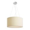 Kép LALO 55 függő lámpa krémfehér matt nikkel 230V LED E27 3x15W