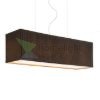 LOPE 80 függő lámpa fekete matt nikkel 230V LED E27 4x15W