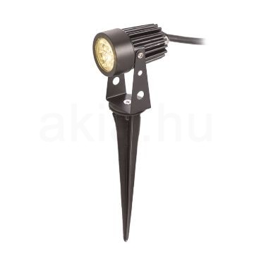 Kép GUN leszúrható fekete  230V LED 3x1W 30° IP65  3000K