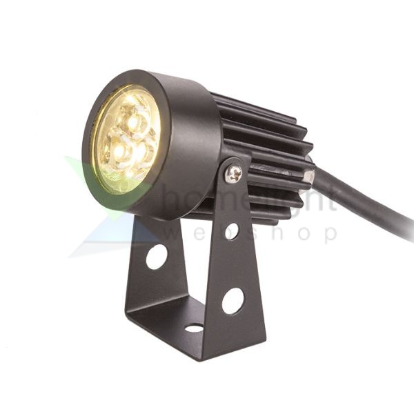 GUN leszúrható fekete  230V LED 3x1W 30° IP65  3000K