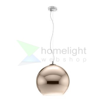 BEAU MONDE 25 függő lámpa  réz üveg 230V LED E27 15W
