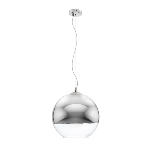 Kép BEAU MONDE 35 függő lámpa  krómozott üveg/tiszta üveg 230V LED E27 15W